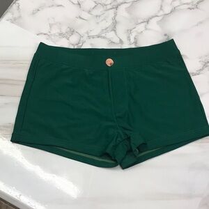 Forest Green Women's Athletic Shorts
